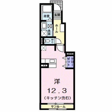 サンテェラスの物件間取画像